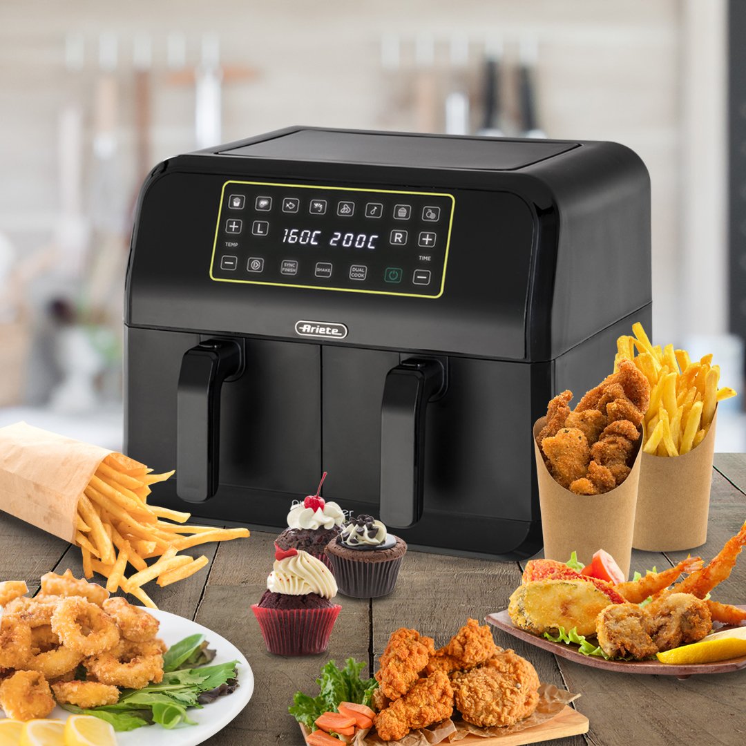 Ariete İki Gözlü Qara Airfryer 