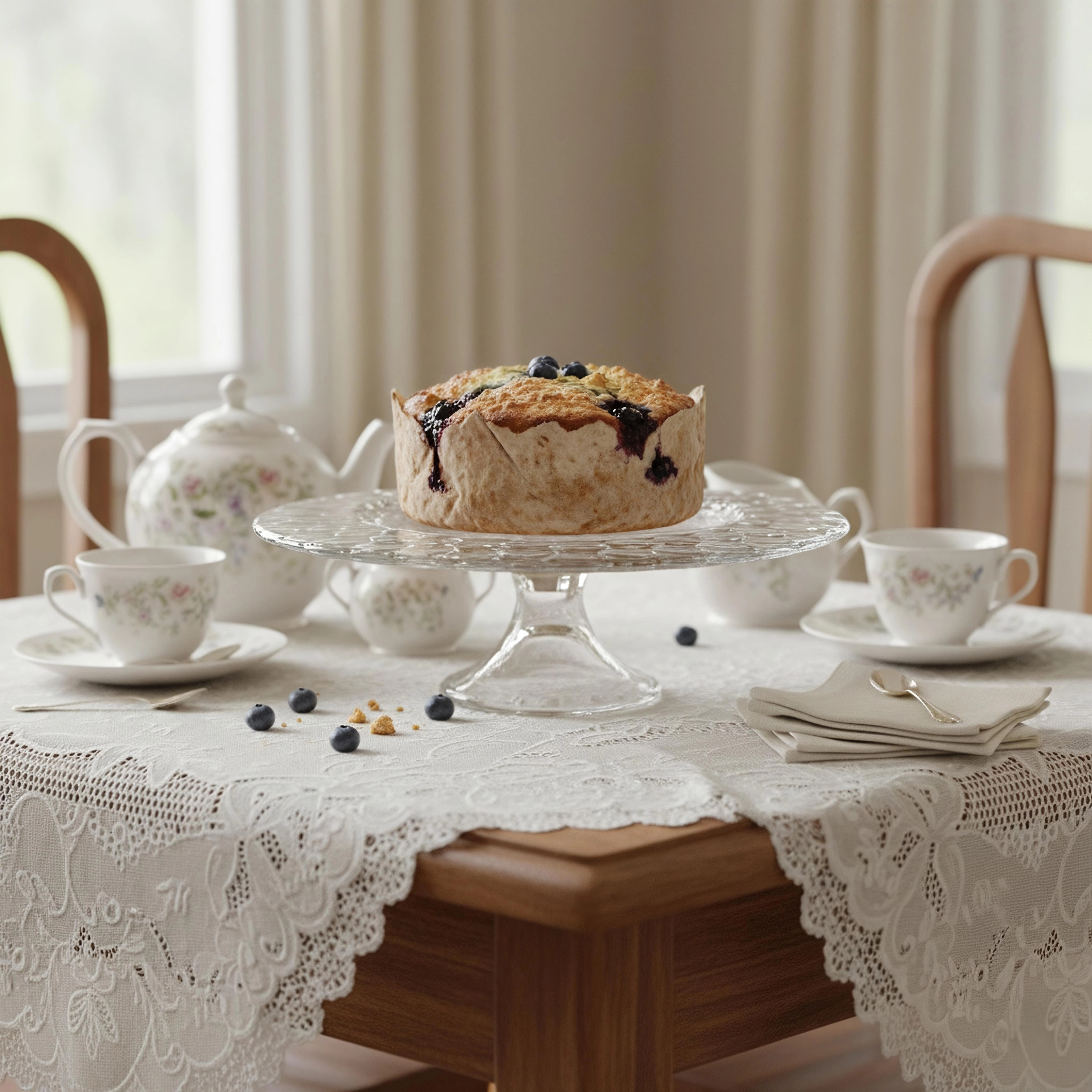 Cerve Vidivi Honey Şüşə Ayaqlı Tort  Qabı 32 sm