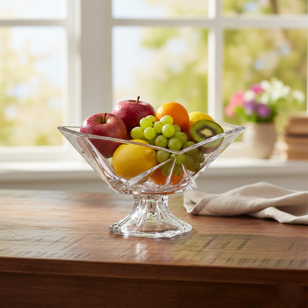 Cystal Bohemia Origami Ayaqlı Qab 33,5 sm