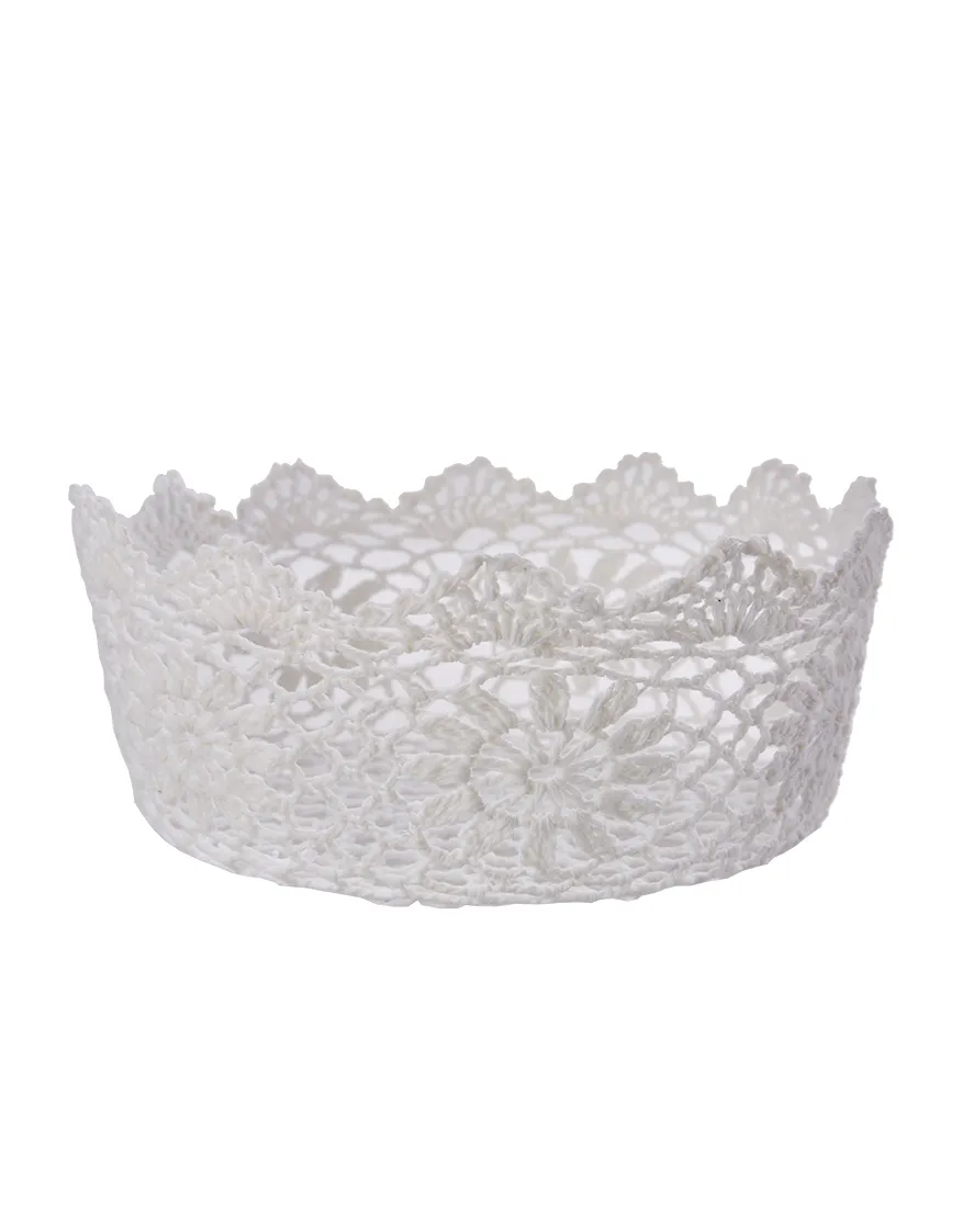 Karaca Home Dekorativ Dantel Səbət 23x9 sm