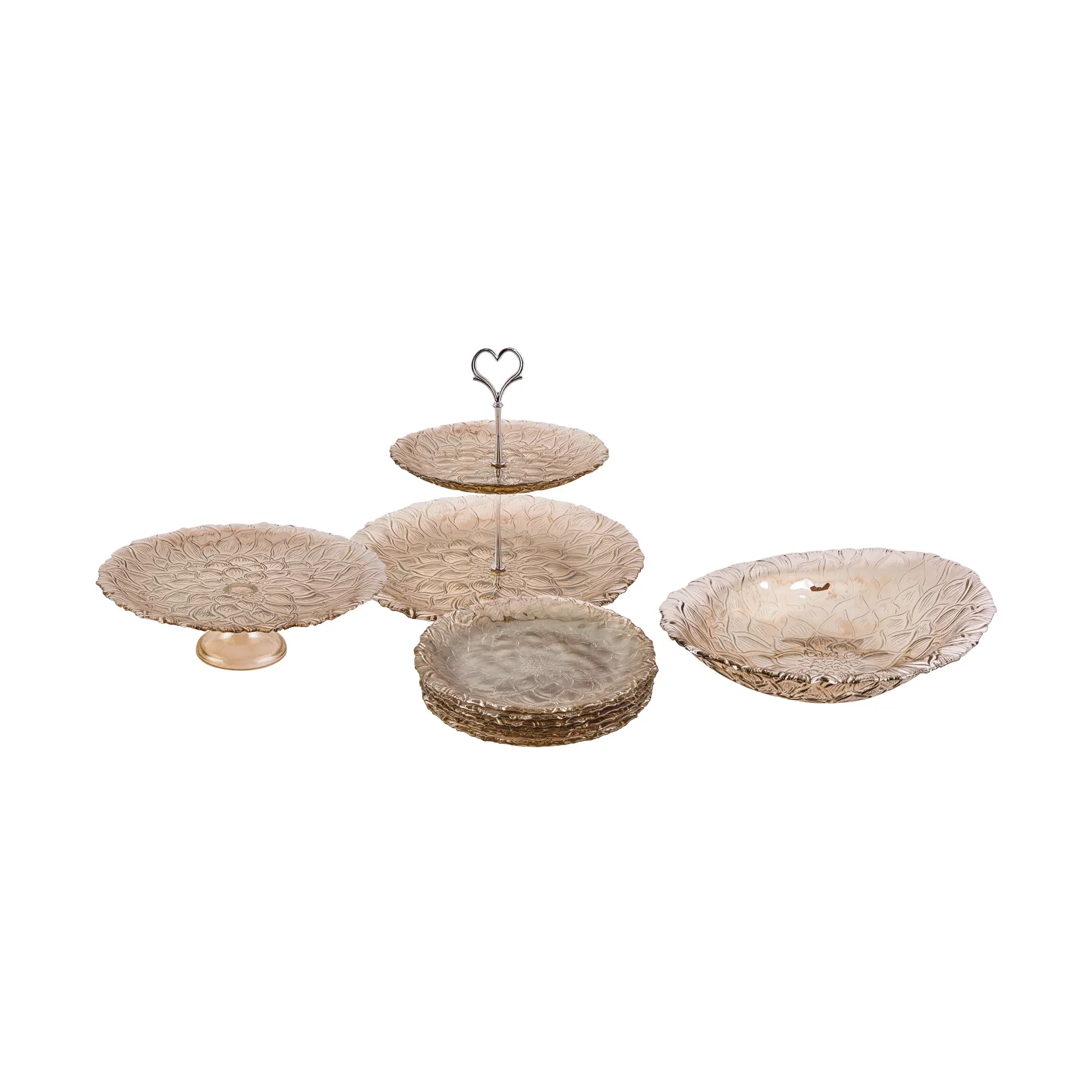  Karaca Hawortia 9 Parça Şirniyyat Qabı Dəsti